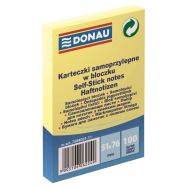 Notite adezive DONAU,  51 x 76 mm, galben pal,  100 file