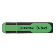 Textmarker DONAU D-text, corp cu grip, scriere de 1 -5 mm, verde