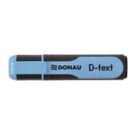 Textmarker DONAU D-text, corp cu grip, scriere de 1 -5 mm, albastru