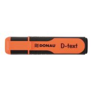 Textmarker DONAU D-text, corp cu grip, scriere de 1 -5 mm, portocaliu
