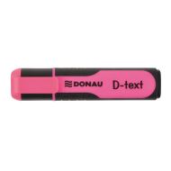 Textmarker DONAU D-text, corp cu grip, scriere de 1 -5 mm, roz
