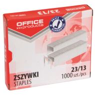 Capse zincate OFFICE Products 23/13, pentru 100 coli, 1000 buc/cutie