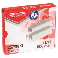 Capse zincate OFFICE Products 23/15, pentru 120 coli, 1000 buc/cutie