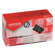 Clips metalic OFFICE Products, 15 mm, 12 buc/cutie, negru