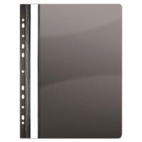 Dosar din plastic cu sina si multiperforatii DONAU Quality, negru