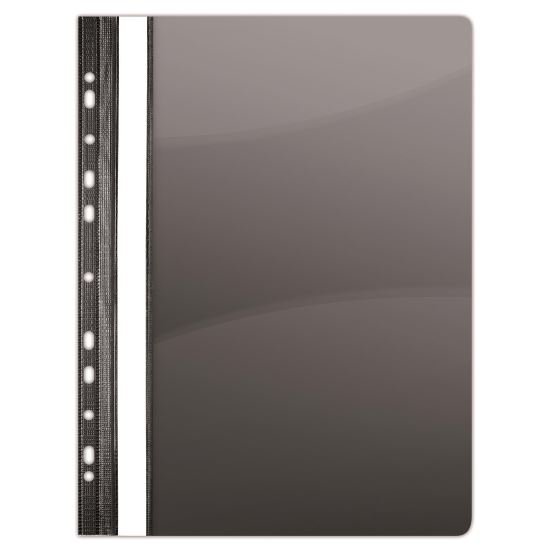Dosar din plastic cu sina si multiperforatii DONAU Quality, negru