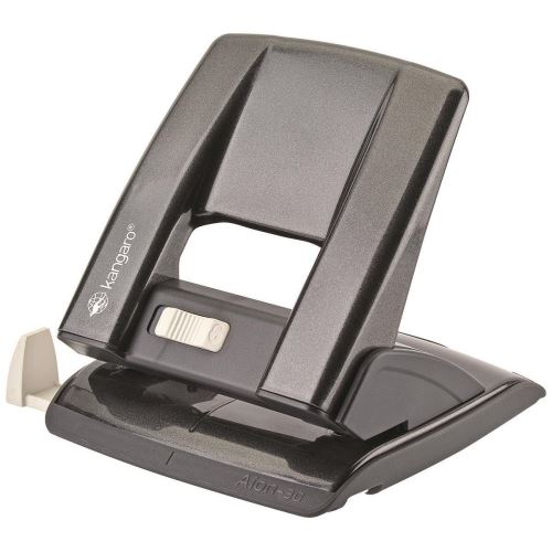 Perforator Kangaro Aion-30 din metal, 30 coli, gri metalizat