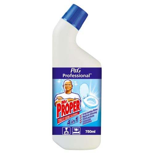 Solutie de curatat toaleta Mr. PROPER 4 in 1, 750ml