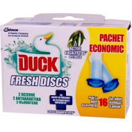 Odorizant toaleta DUCK Fresh Discs rezerva 2 x 6 discuri cu gel, Eucalypt