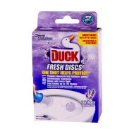 Odorizant toaleta DUCK Fresh Discs aparat si 6 discuri cu gel, Lavanda