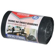 Saci menajeri OFFICE Products, 35 litri, rezistenti, LDPE, 50 buc/set, negru