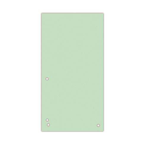 Separatoare C7 din carton DONAU, 105 x 240mm, 100 buc/set, verde