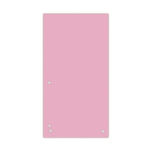 Separatoare C7 din carton DONAU, 105 x 240mm, 100 buc/set, roz