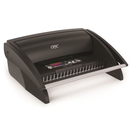 Aparat de spiralat GBC CombBind C110, capacitate 195 coli, perforeaza 12 coli, A4/A3, negru