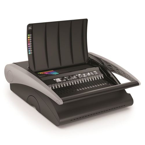 Aparat de spiralat GBC CombBind C210, capacitate 450 coli, perforeaza 25 coli, A5/A4, negru