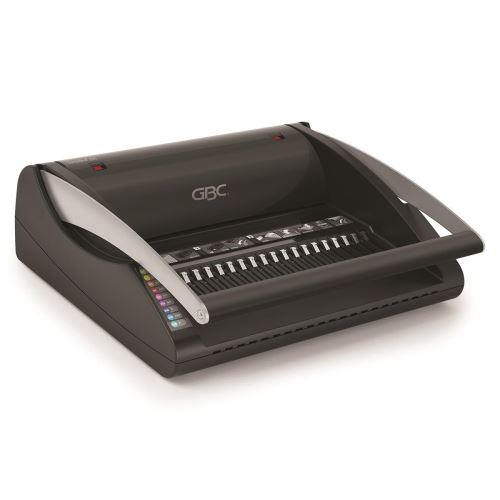 Aparat de spiralat GBC CombBind C200, capacitate 330 coli, perforeaza 20 coli, A5/A4, negru