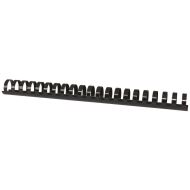 Spirale din plastic OFFICE Products, 25 mm, pentru 240 coli, negru