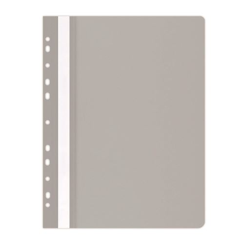 Dosar din plastic cu sina si multiperforatii OFFICE Products, gri