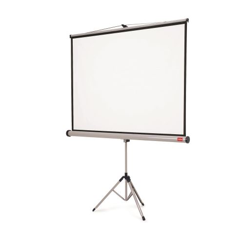 Ecran de proiectie Nobo cu trepied, manual, 200 x 151,3 cm, format 4:3, alb