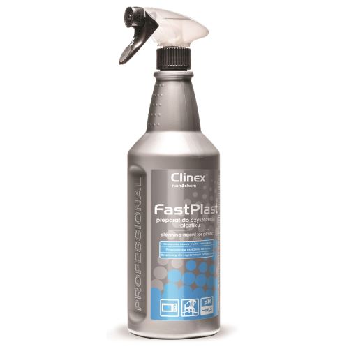 Solutie de curatat plasticul Clinex Fast Plast, puternic degresant, pulverizator, 1000 ml