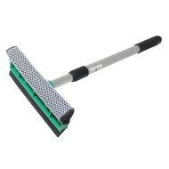 Spalator geamuri Basic cu maner metalic lung, 95cm, telescopic, racleta 25 cm, verde
