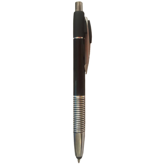 Pix cu mecanism si buton Touch Screen, metalic, accesorii metalice si mina tip parker