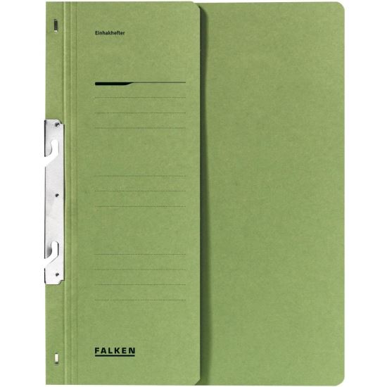 Dosar din carton Falken, de incopciat cu gheare, coperta 1/2, sina groasa, 250g/mp, verde 