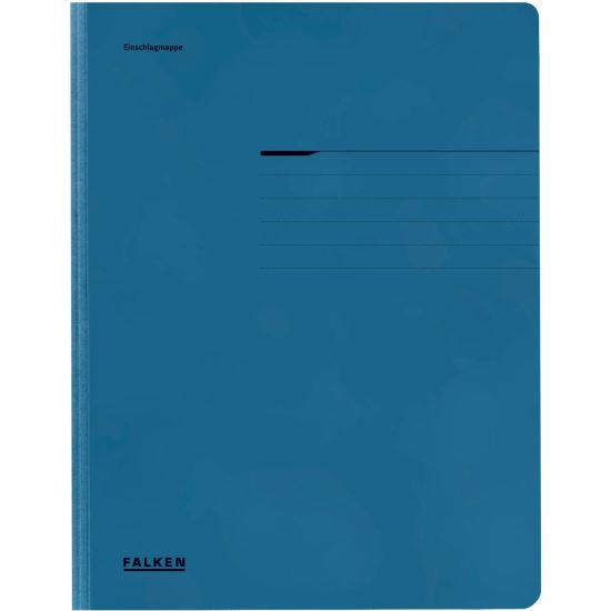 Dosar din carton Falken, tip plic, 320g/mp, albastru 