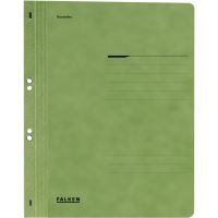 Dosar din carton Falken, de incopciat cu capse, coperta 1/1, sina groasa, 250g/mp, verde 