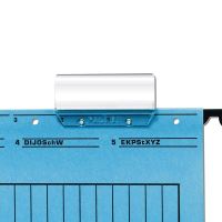 Suport din plastic Falken pentru etichete la dosare suspendabile, 50buc/set
