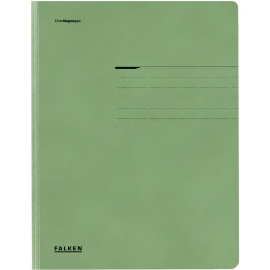 Dosar din carton Falken, tip plic, 320g/mp, verde 