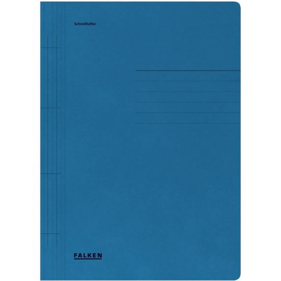 Dosar din carton Falken cu sina groasa, 250g/mp, albastru 
