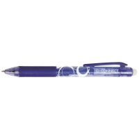 Roller cu mecanism si grip Q-CONNECT Erasable 0.7 mm, albastru