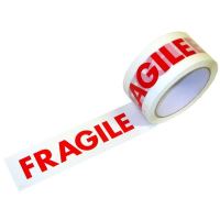 Banda adeziva pentru ambalare si atentionare FRAGIL, 48 mm x 60 m