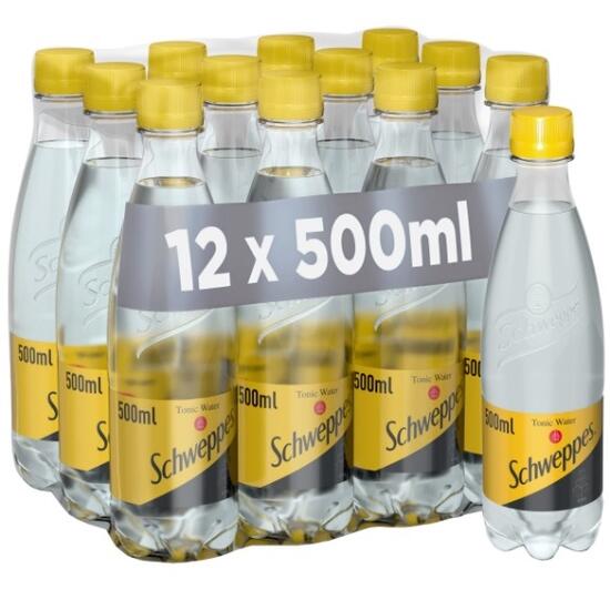 SCHWEPPES Kinley Tonic 500 ml, bax 12 x Pet