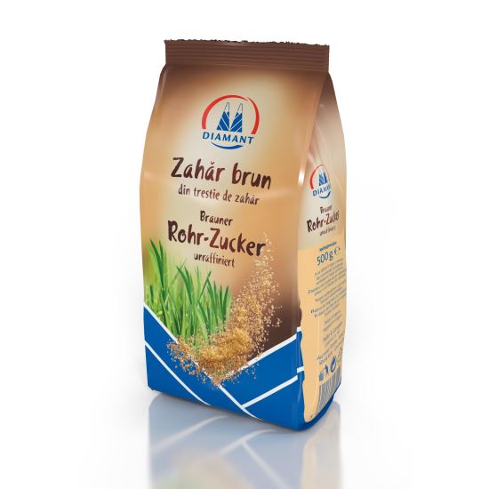 Zahar brun din trestie DIAMANT, 500 gr