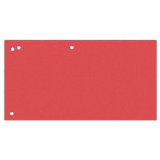 Separatoare C7 din carton OFFICE Products, 105 x 240mm, 100 buc/set, rosu