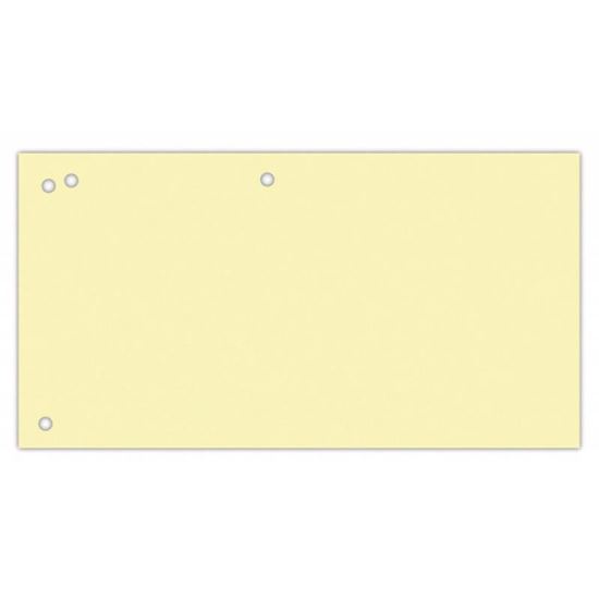Separatoare C7 din carton OFFICE Products, 105 x 240mm, 100 buc/set, galben