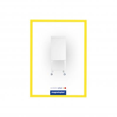 Folie magnetica A3 cu rama galben, 5 buc/set