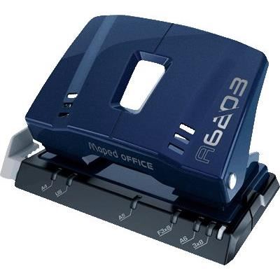Perforator Maped Advanced din metal A6203, 20 coli, albastru