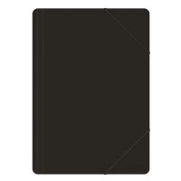 Mapa din plastic OFFICE Products, cu elastic pe colturi, A4, 500 microni, 240 x 320 mm, negru