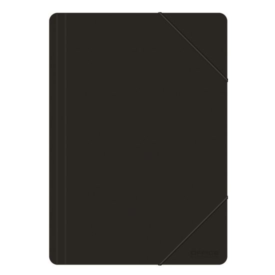 Mapa din plastic OFFICE Products, cu elastic pe colturi, A4, 500 microni, 240 x 320 mm, negru