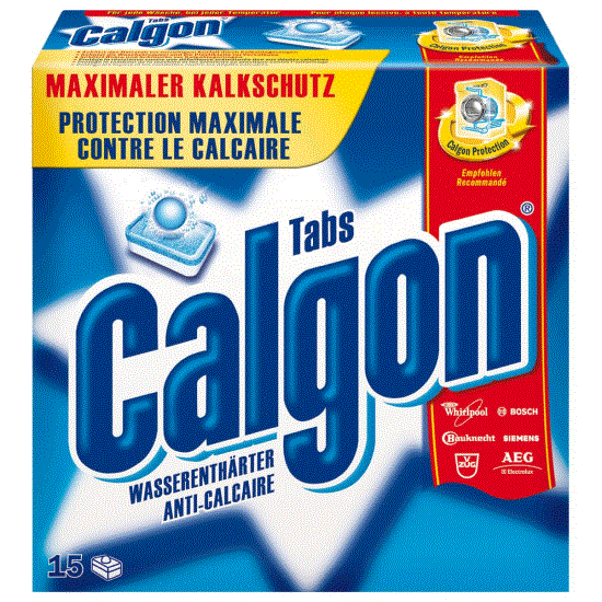 Anticalcar Calgon Protect & Clean, 15 tablete/cutie