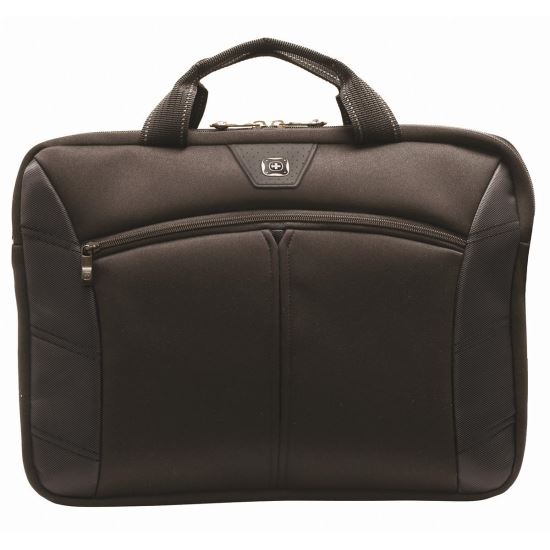 Geanta laptop WENGER Sherpa 16", slim, negru