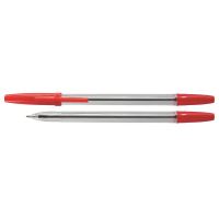 Pix fara mecanism OFFICE Products, corp transparent, scriere de 0.7 mm, rosu