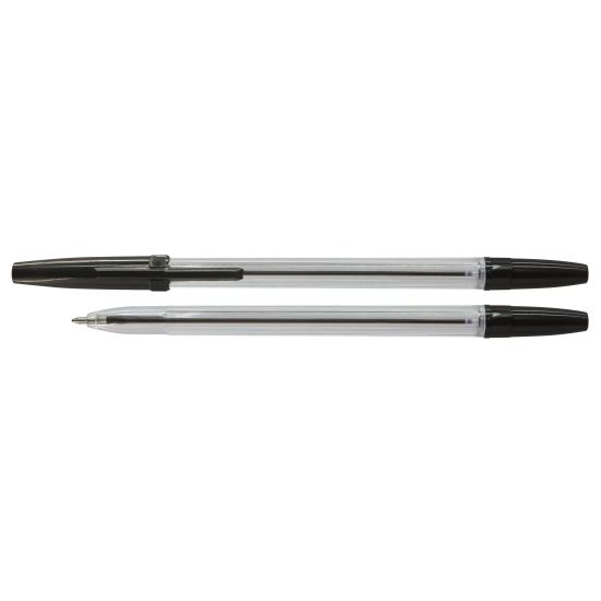 Pix fara mecanism OFFICE Products, corp transparent, scriere de 0.7 mm, negru