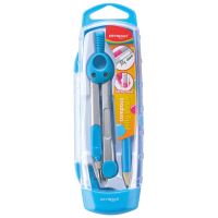 Compas KEYROAD Jelly Bean, din plastic, div. culori, etui plastic