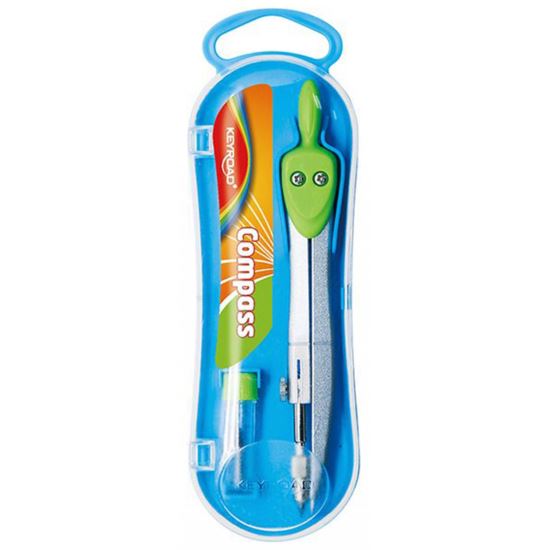 Compas KEYROAD, div. culori, in etui plastic