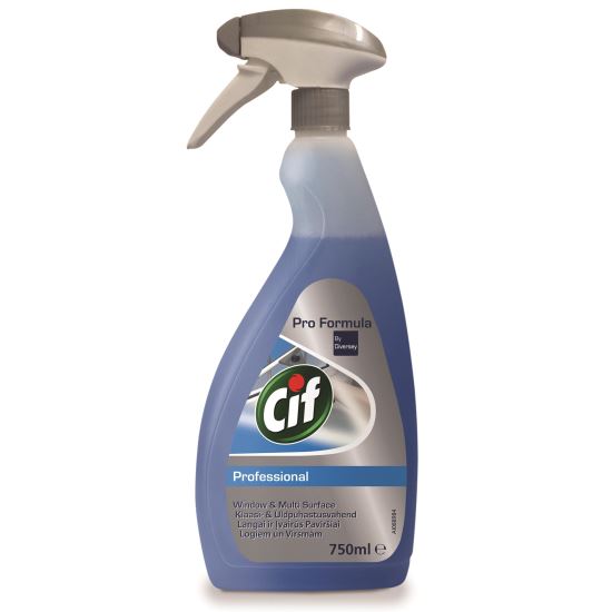 Detergent geamuri si suprafete cu pulverizator Cif Professional Diversey, 750 ml