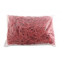 Elastice pentru bani OFFICE Products, 60 mm, 1.5 x 1.5 mm, 60 % cauciuc, 1 Kg, rosu